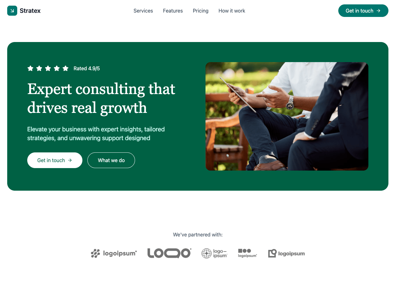Consulting Firm template preview
