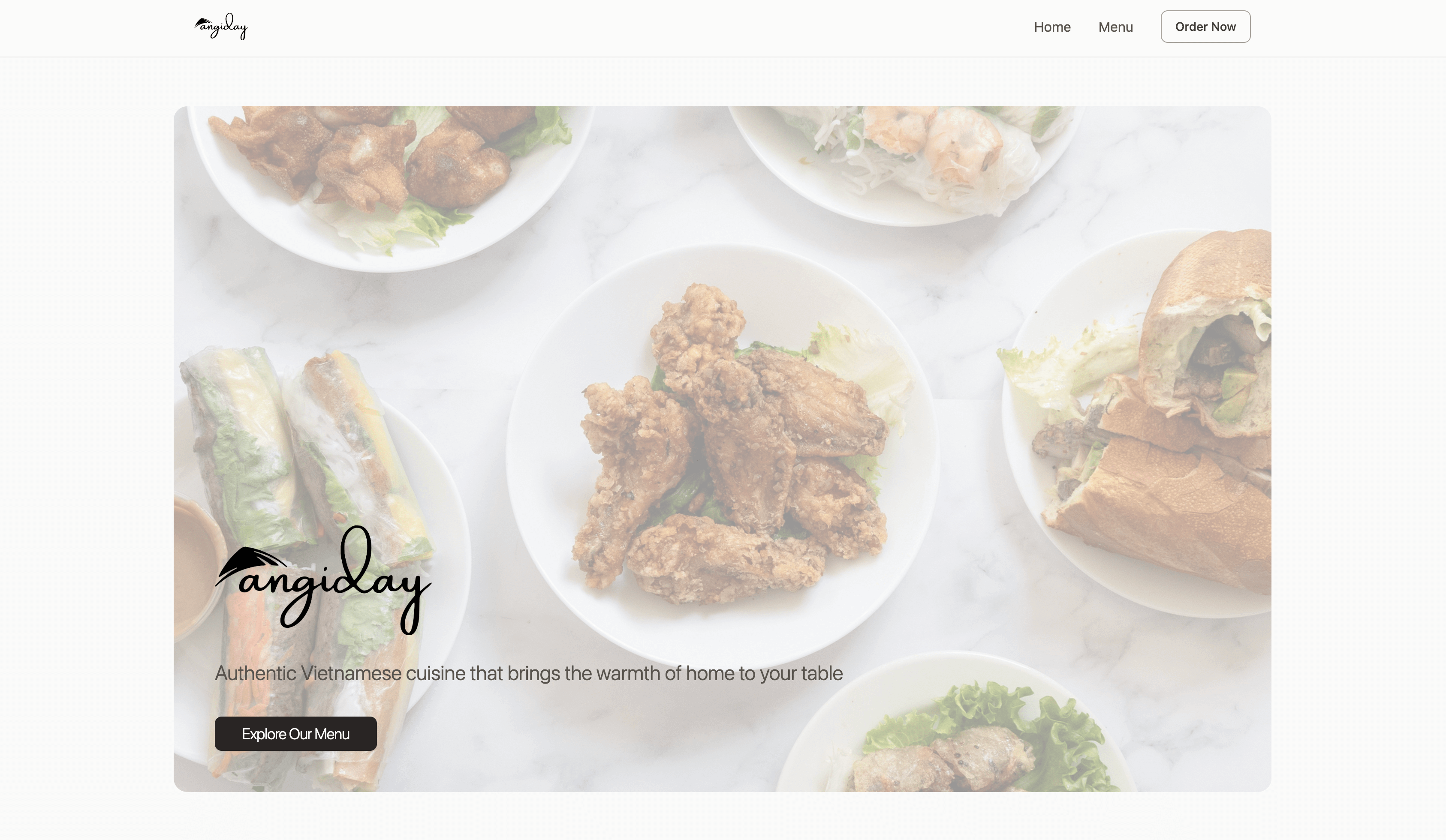 Restaurant template preview